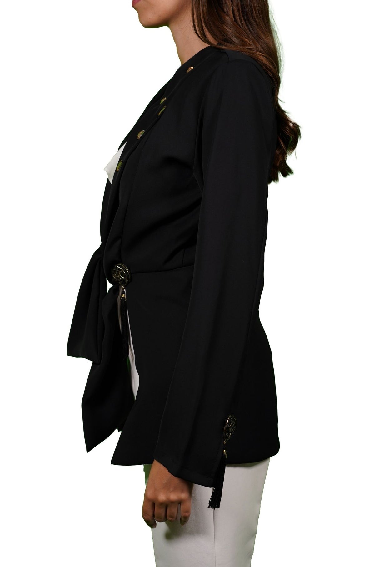 Tassel Black Blazer