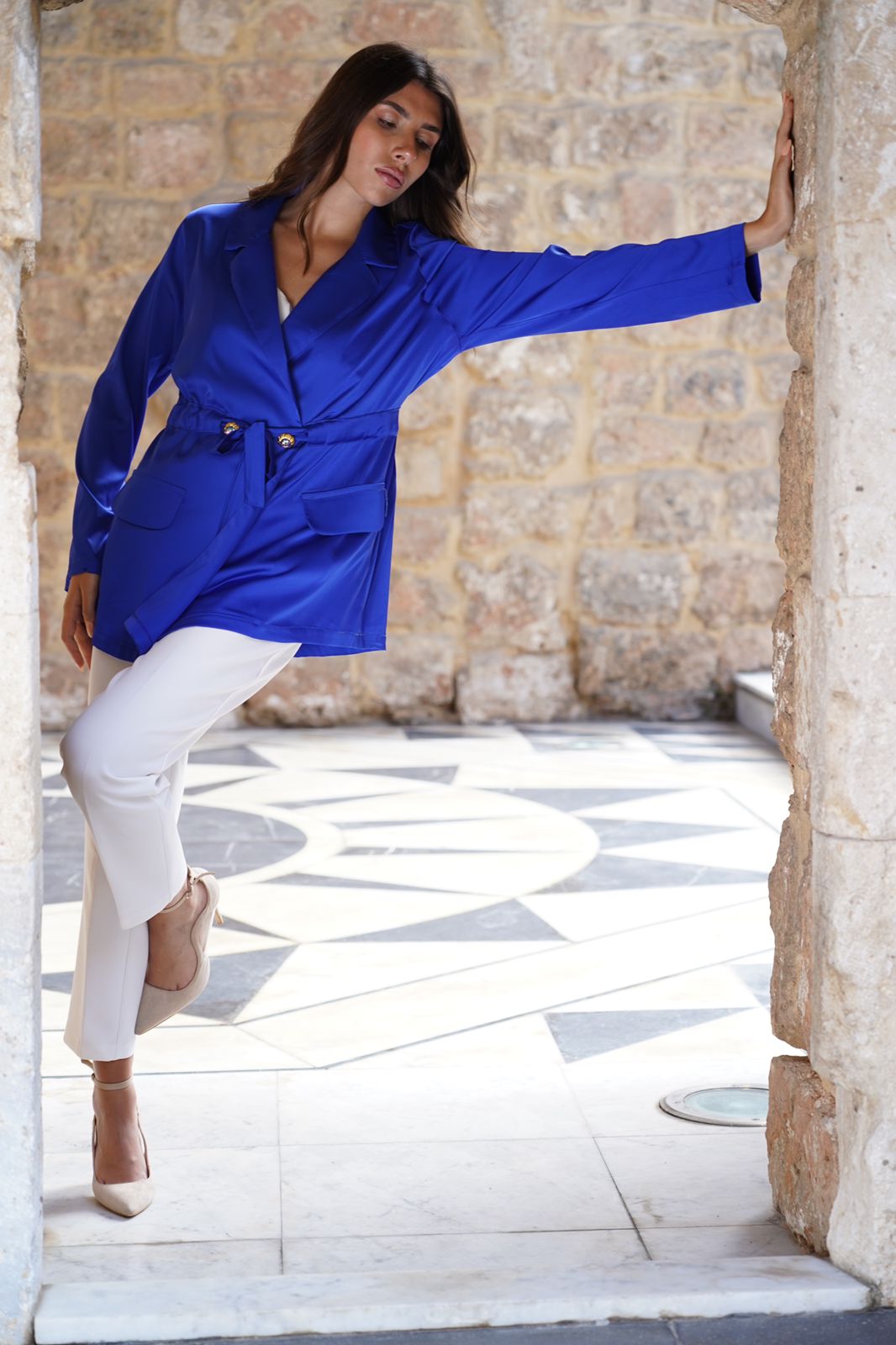 Sapphire Shine Belted Tunic